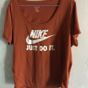 Nike Women's Orange T-Shirt